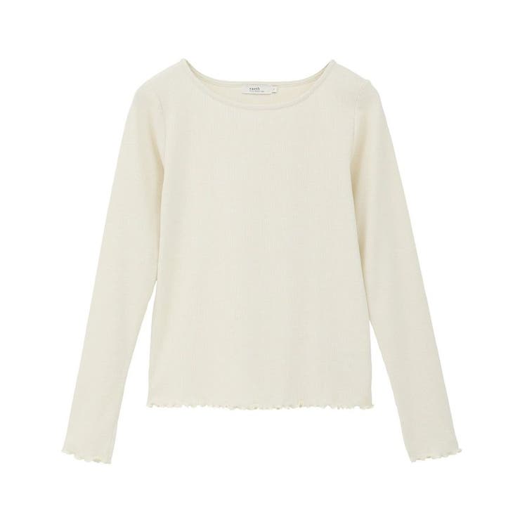 ラメテレコボートネックプルオーバー | earth music&ecology  | 詳細画像31 