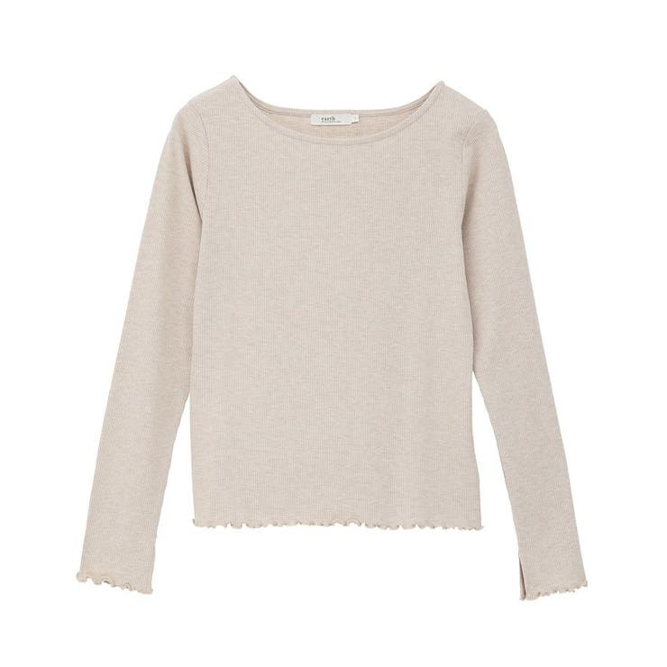 ラメテレコボートネックプルオーバー | earth music&ecology  | 詳細画像34 