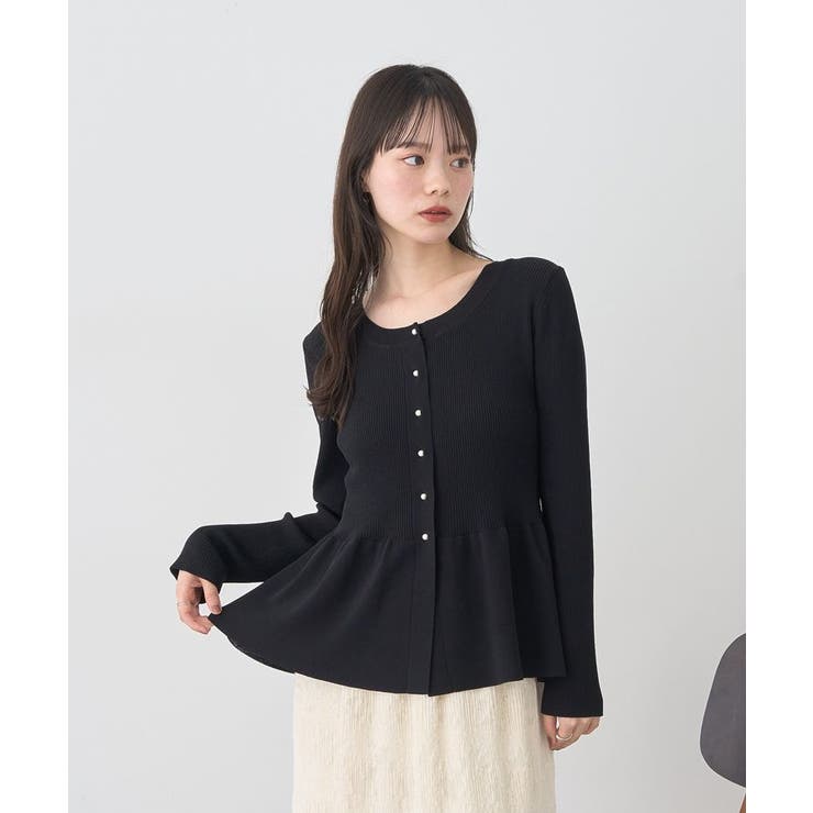 ペプラムニットカーディガン | earth music&ecology  | 詳細画像13 