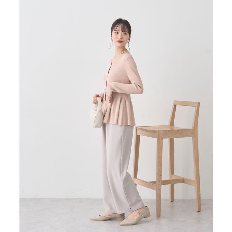 ペプラムニットカーディガン | earth music&ecology  | 詳細画像20 