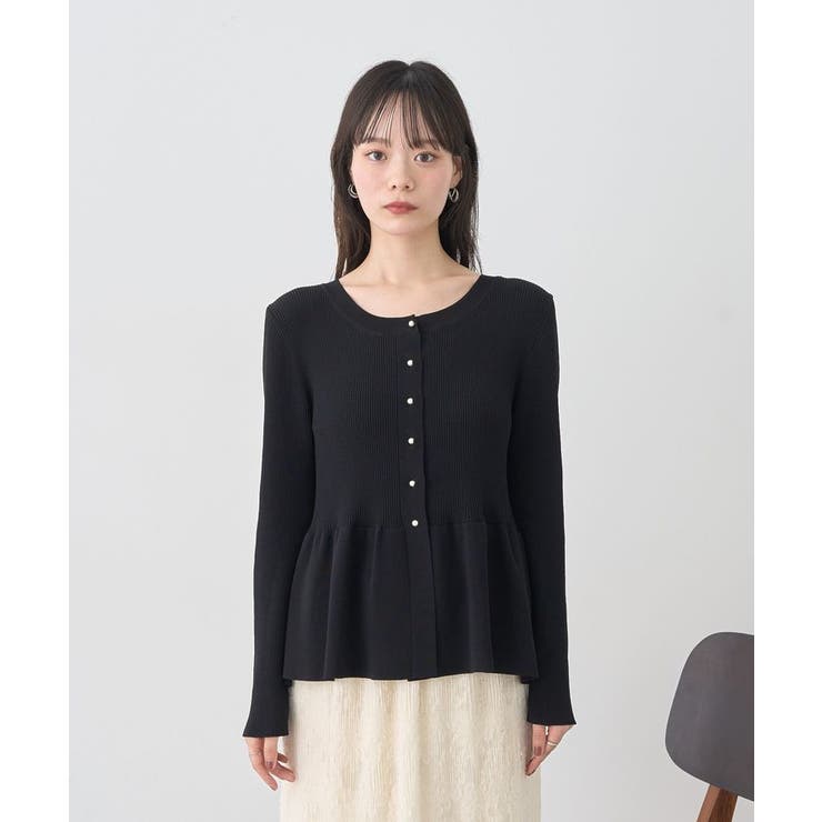 ペプラムニットカーディガン | earth music&ecology  | 詳細画像22 