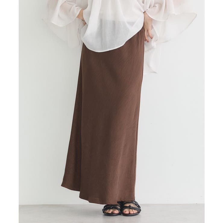 ストレッチサテンスカート スカート ストレッチサテンスカート 971230
