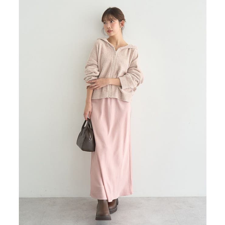 ストレッチサテンスカート | earth music&ecology  | 詳細画像32 