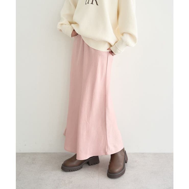 ストレッチサテンスカート | earth music&ecology  | 詳細画像64 