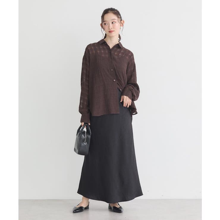 シャドーチェックシャツ | earth music&ecology  | 詳細画像22 