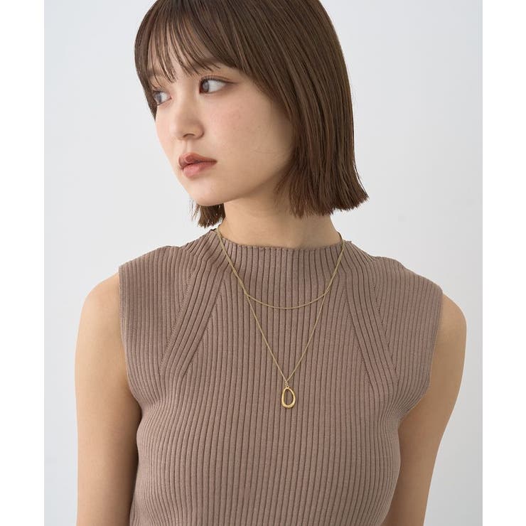 ランダムリブボトルネックノースリーブニット | earth music&ecology  | 詳細画像26 