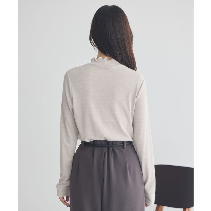 ラメテレコハイネックプルオーバー | earth music&ecology  | 詳細画像26 