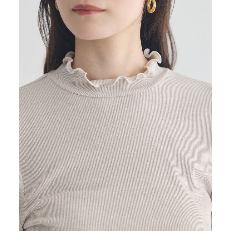 ラメテレコハイネックプルオーバー | earth music&ecology  | 詳細画像27 