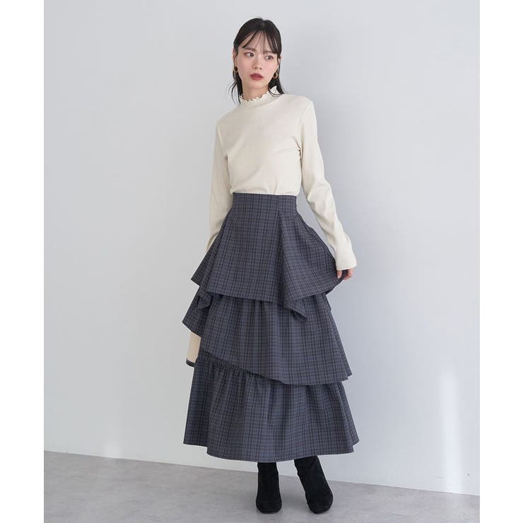 ラメテレコハイネックプルオーバー | earth music&ecology  | 詳細画像23 