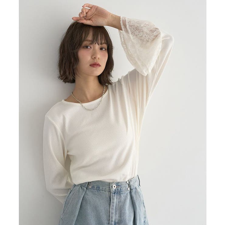 あったかフェミニンインナー(袖レース) | earth music&ecology  | 詳細画像8 