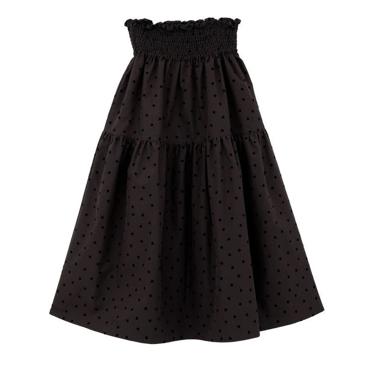 ウエストシャーリングティアードスカート | earth music&ecology  | 詳細画像34 