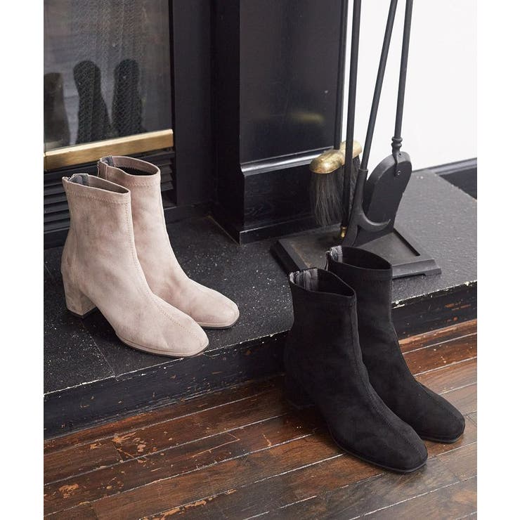 ORiental TRaffic フェイクスエードショートブーツ | earth music&ecology  | 詳細画像1 