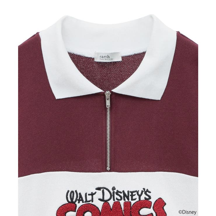 Disney/レトロコミックハーフzipスウェット[品番：EMEW0046889
