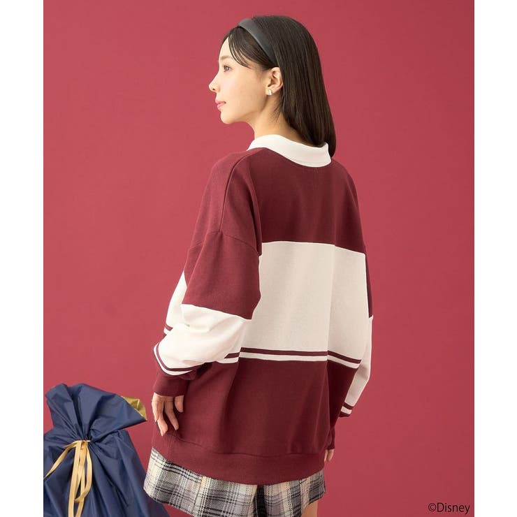 Disney/レトロコミックハーフzipスウェット[品番：EMEW0046889