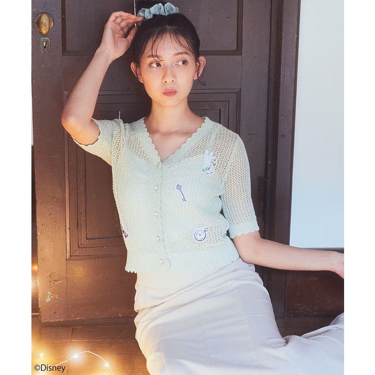 Tinker Bell/透かし編みカーディガン | earth music&ecology  | 詳細画像3 