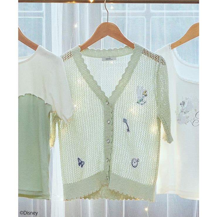 Tinker Bell/透かし編みカーディガン | earth music&ecology  | 詳細画像7 