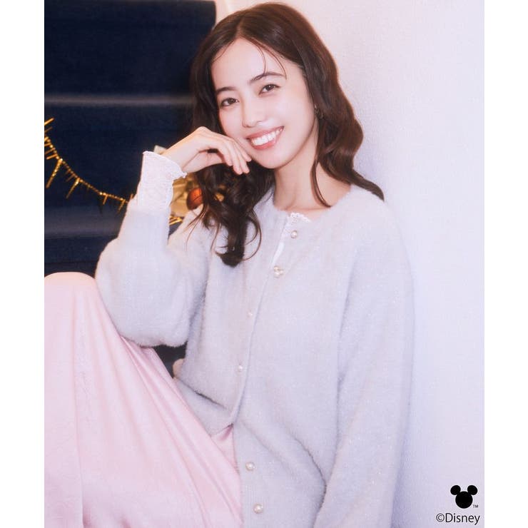 Disney/ポイントミッキーラメシャギーカーデ | earth music&ecology  | 詳細画像2 