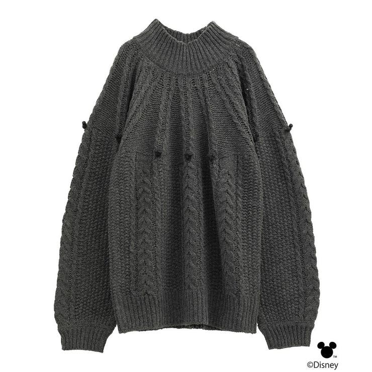 Disney/ポイントミッキーケーブルニット | earth music&ecology  | 詳細画像28 
