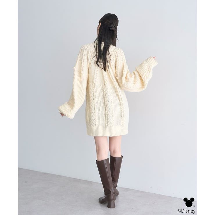 Disney/ポイントミッキーケーブルニット | earth music&ecology  | 詳細画像15 