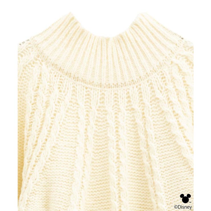 Disney/ポイントミッキーケーブルニット | earth music&ecology  | 詳細画像20 