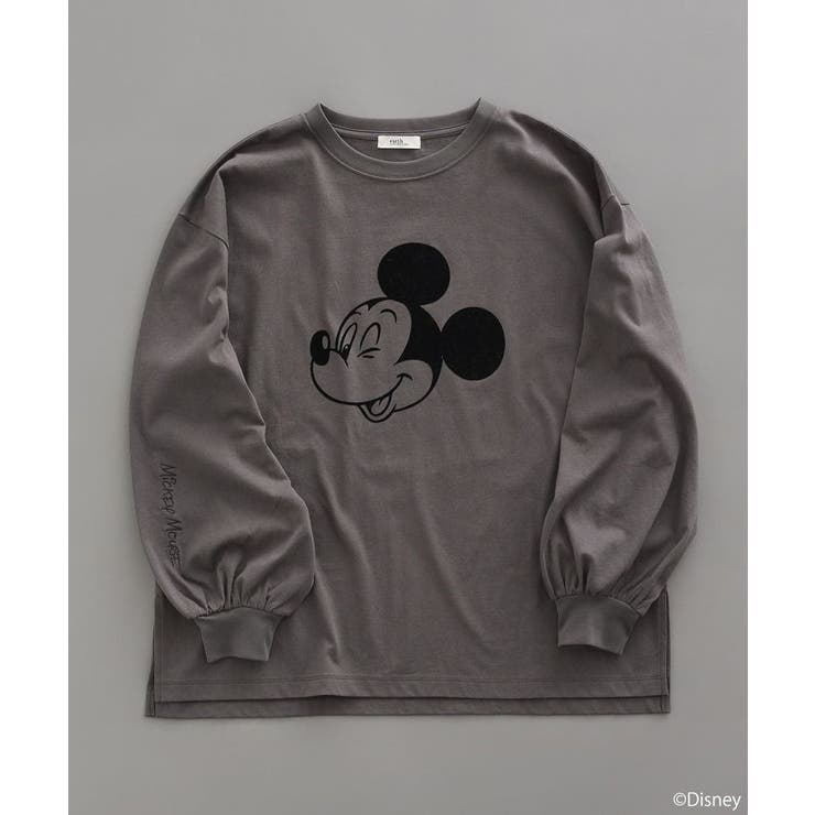 チャコールグレー | Disney/アソートプリントロンTEE | earth music&ecology 