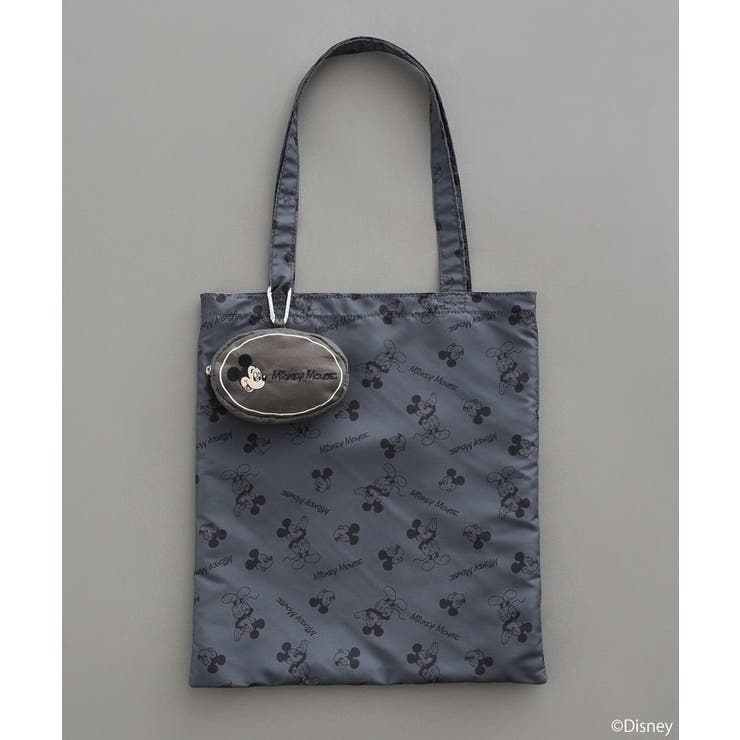 チャコールグレー | Disney/アソートポーチ付きエコバッグ | earth music&ecology 