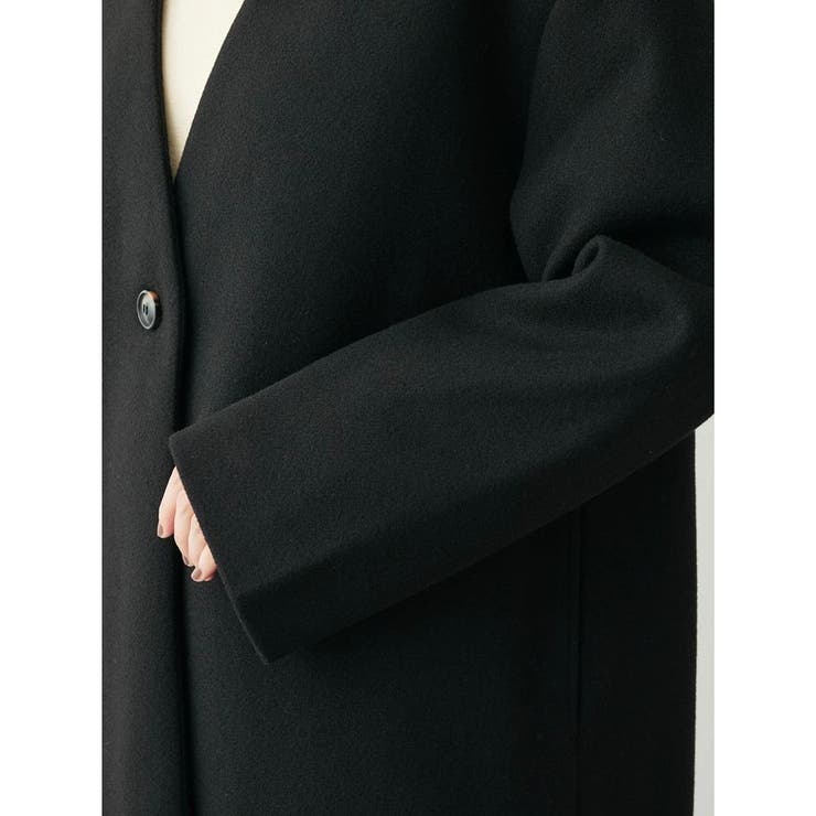 洗えるVネックミディ丈コート | Green Parks  | 詳細画像9 