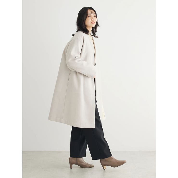 洗えるVネックミディ丈コート | Green Parks  | 詳細画像15 