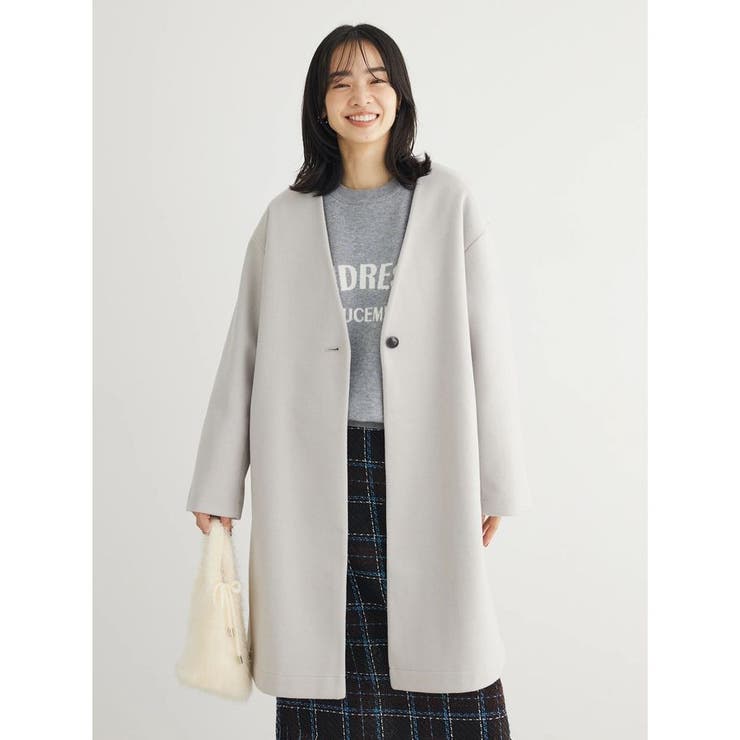 洗えるVネックミディ丈コート | Green Parks  | 詳細画像20 