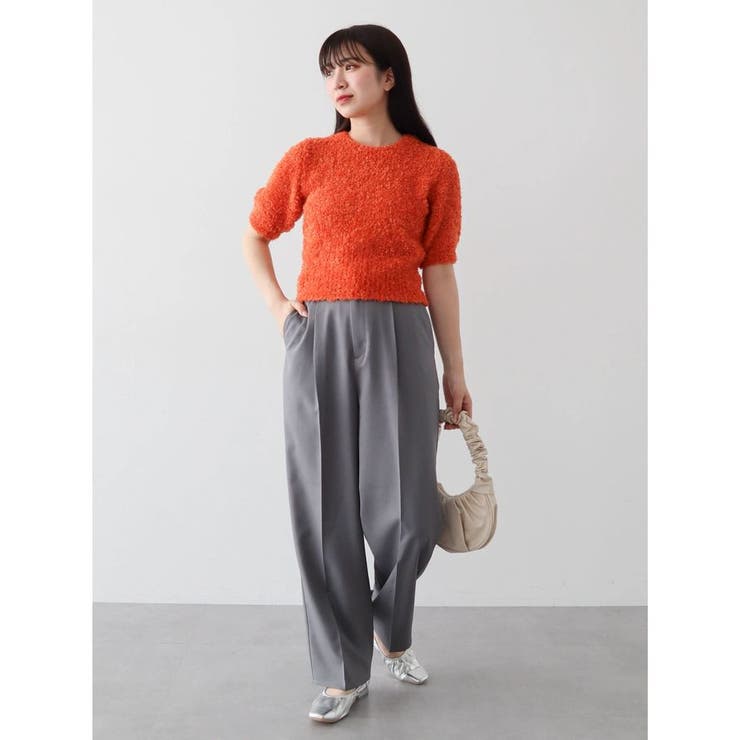 テープヤーン半袖ニットプルオーバー | Green Parks  | 詳細画像27 