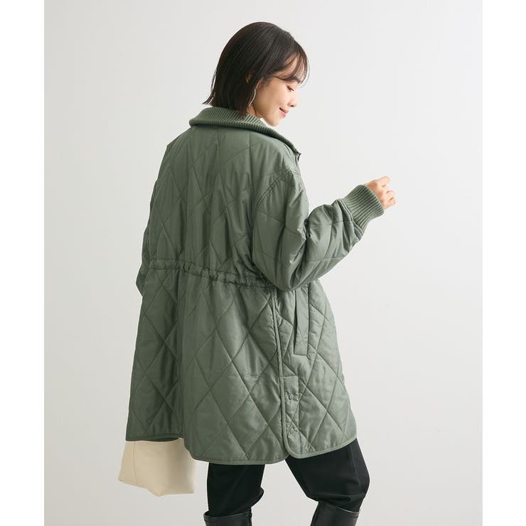 リブスタンドキルティングコート[品番：GRPW0046333]｜Green Parks