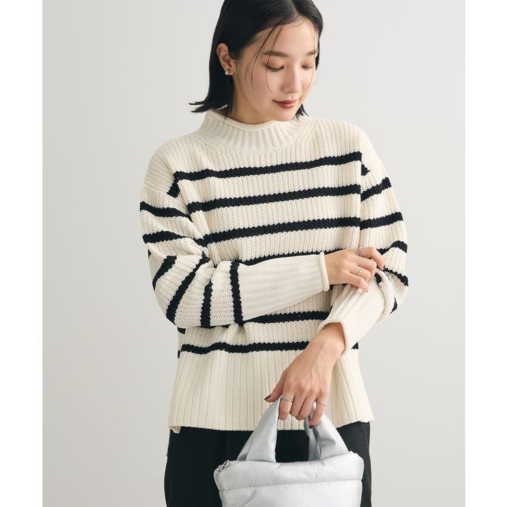 mokoモールモックネックニットプルオーバー[品番：GRPW0047078