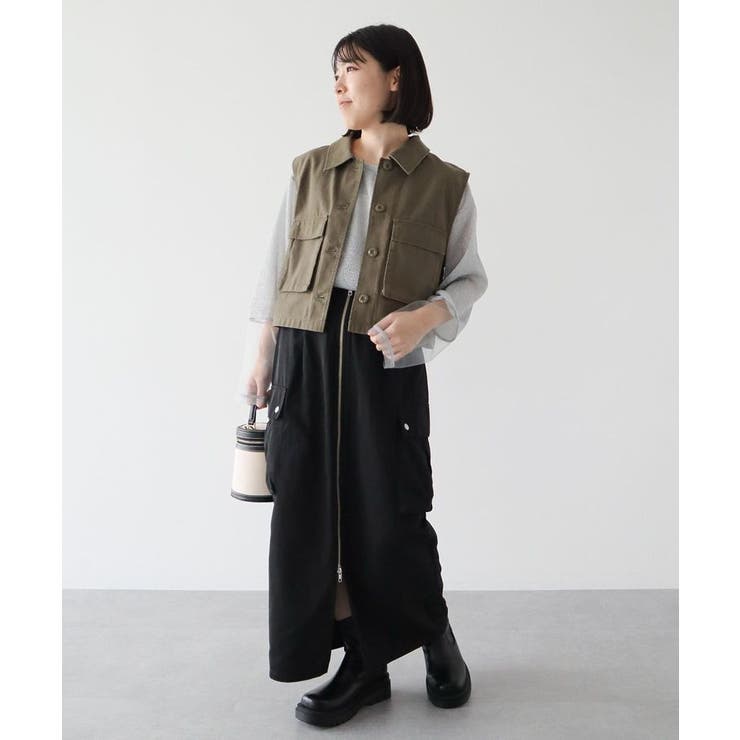 袖チュールドッキングラメプルオーバー | Green Parks  | 詳細画像11 