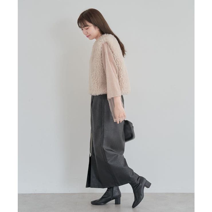 袖チュールドッキングラメプルオーバー | Green Parks  | 詳細画像15 