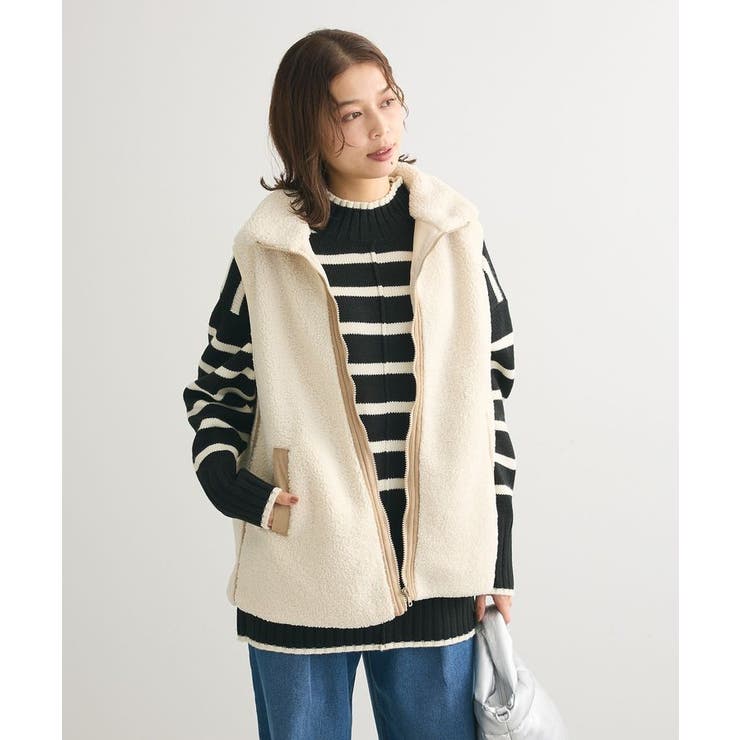 セール】23AW 2way フード付き ビッグシルエット スタンドカラー