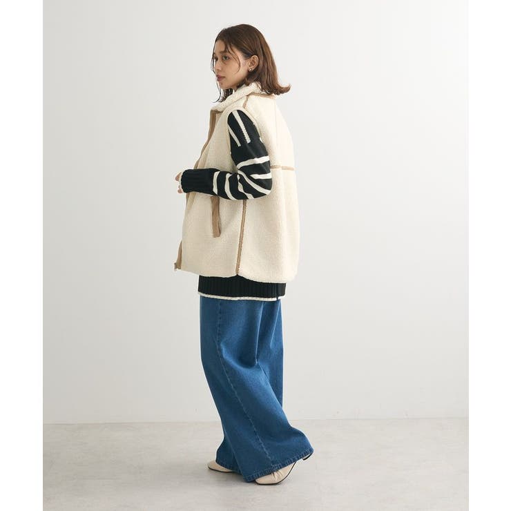 Pretty Greenボアカラージップアップボンバー10月30日までお値下げ中