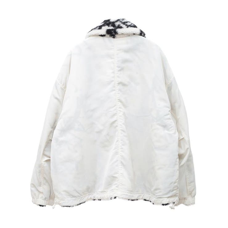 リバーシブルプリント柄ボアブルゾン[品番：GRPW0046811]｜Green Parks