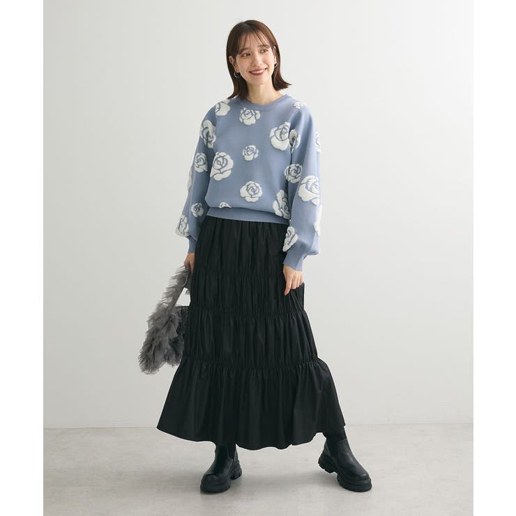 チンツ加工シャーリングスカート | Green Parks  | 詳細画像10 