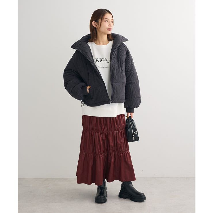 チンツ加工シャーリングスカート | Green Parks  | 詳細画像11 