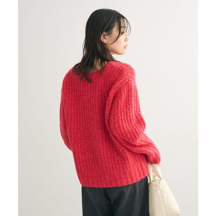 ざっくりローゲージニットプルオーバー[品番：GRPW0046746]｜Green