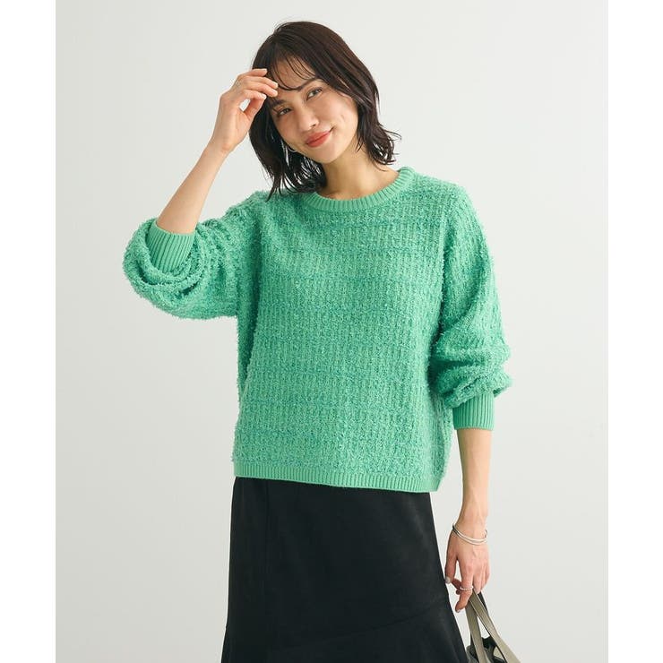 Loungedressテープヤーンハンドニットプルオーバー LOUNGEDRESS（ラウンジドレス）の「テープヤーンハンドニットプル