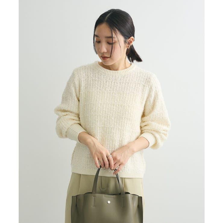 Loungedressテープヤーンハンドニットプルオーバー LOUNGEDRESS（ラウンジドレス）の「テープヤーンハンドニットプル