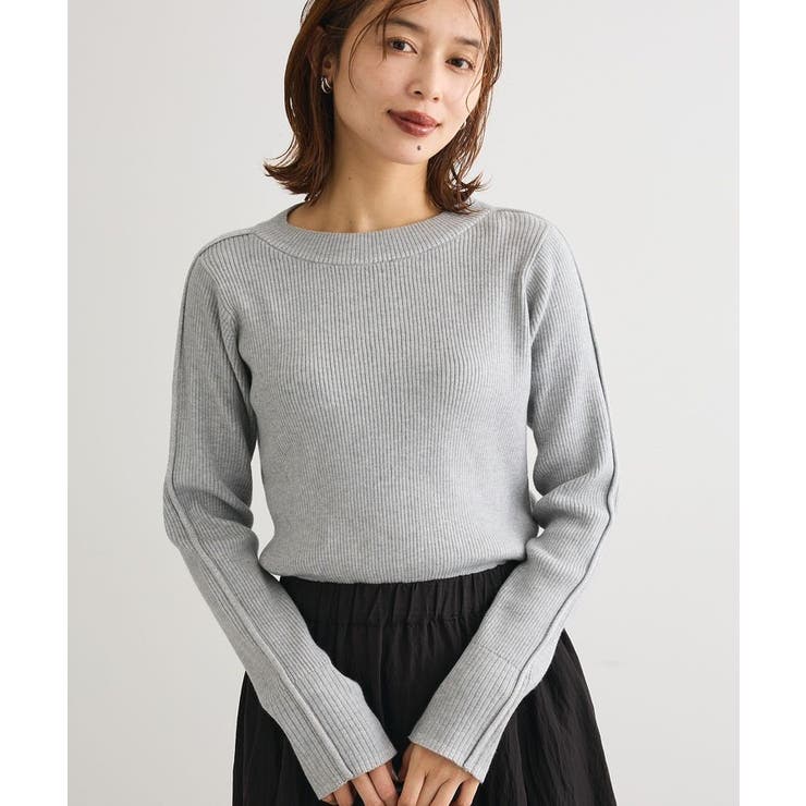 ラメライン入りリブニットプルオーバー | Green Parks  | 詳細画像15 