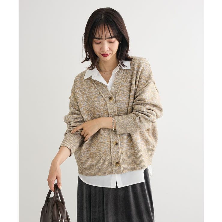 MIXニットカーディガン | Green Parks  | 詳細画像6 