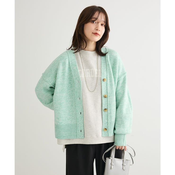 MIXニットカーディガン | Green Parks  | 詳細画像11 