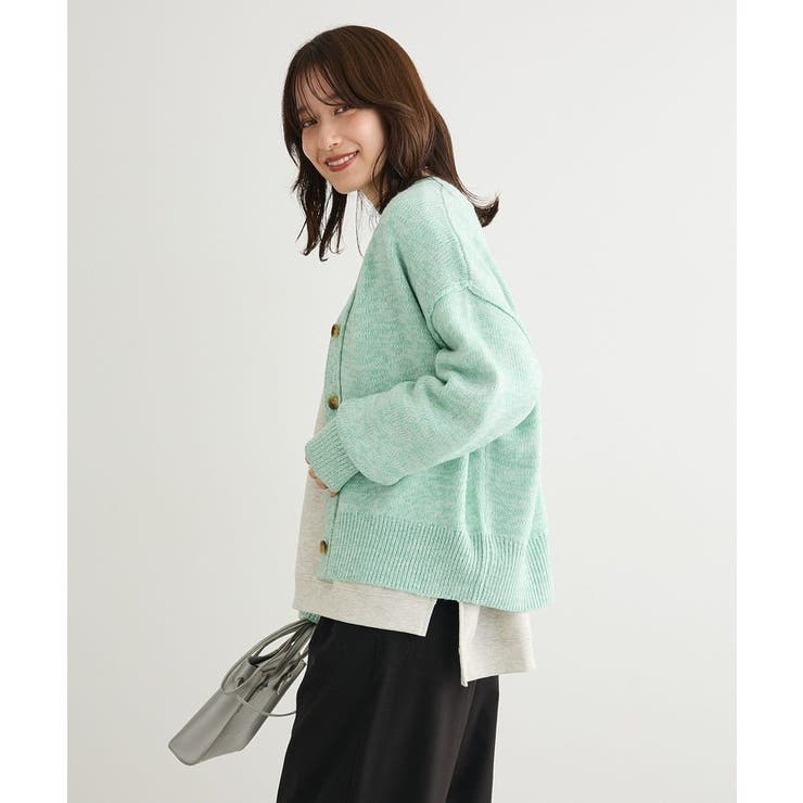 MIXニットカーディガン | Green Parks  | 詳細画像13 