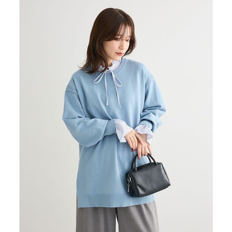 もちやわサイドリブニットチュニック | Green Parks  | 詳細画像10 