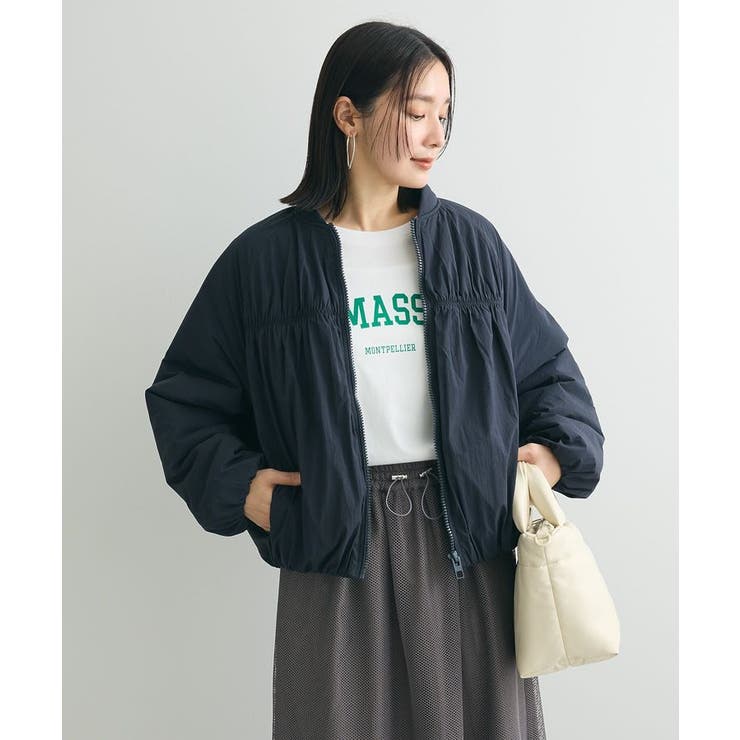 中綿シャーリングブルゾン[品番：GRPW0045449]｜Green Parks 
