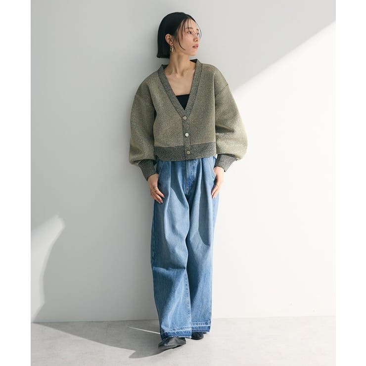 本当に信頼出来る商品 タックワイドデニムパンツ[品番：GRPW0047738]｜Green Parks 服＆ファッション小物