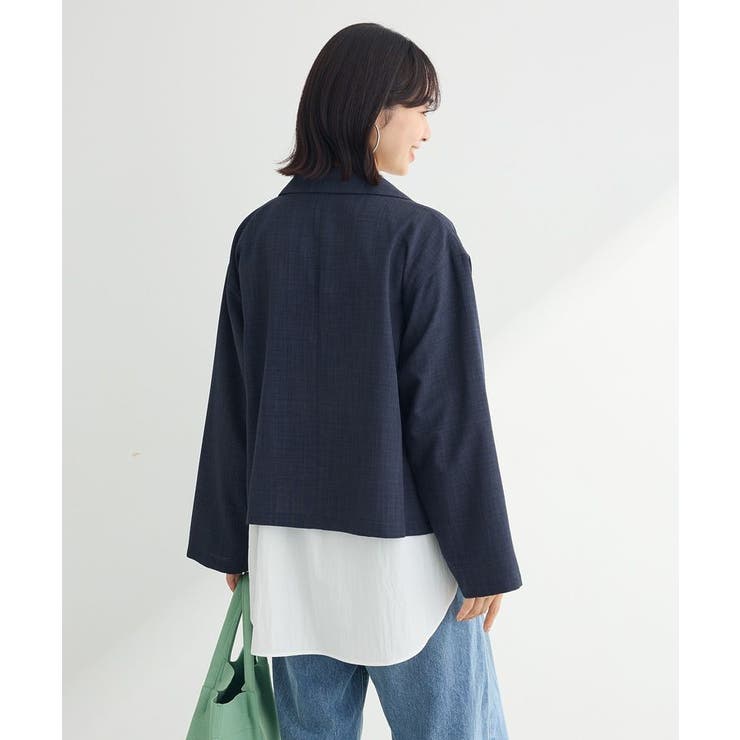 イージーケア比翼フライヨークチュニック | Green Parks  | 詳細画像17 